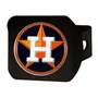 Fan Mats Houston Astros Black Metal Hitch Cover - 3D Color Emblem