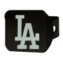 Fan Mats Los Angeles Dodgers Black Metal Hitch Cover With Metal Chrome 3D Emblem