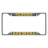 Fan Mats Milwaukee Brewers Metal License Plate Frame