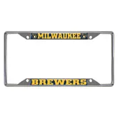 Fan Mats Milwaukee Brewers Metal License Plate Frame