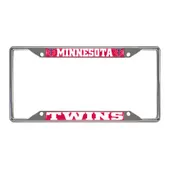 Fan Mats Minnesota Twins Metal License Plate Frame