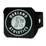 Fan Mats Oakland Athletics Black Metal Hitch Cover With Metal Chrome 3D Emblem