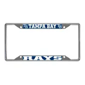 Fan Mats Tampa Bay Rays Metal License Plate Frame