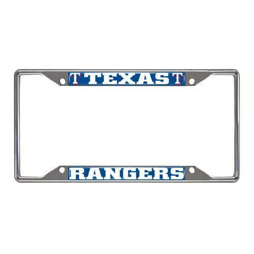 Fan Mats Texas Rangers Metal License Plate Frame