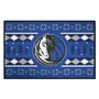 Fan Mats Dallas Mavericks Holiday Sweater Starter Accent Rug - 19In. X 30In.