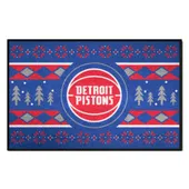 Fan Mats Detroit Pistons Holiday Sweater Starter Accent Rug - 19In. X 30In.