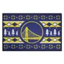 Fan Mats Golden State Warriors Holiday Sweater Starter Accent Rug - 19In. X 30In.