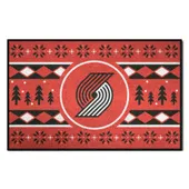 Fan Mats Portland Trail Blazers Holiday Sweater Starter Accent Rug - 19In. X 30In.