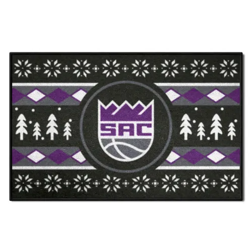 Fan Mats Sacramento Kings Holiday Sweater Starter Accent Rug - 19In. X 30In.