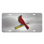 Fan Mats St. Louis Cardinals 3D Stainless Steel License Plate