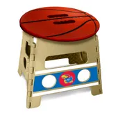 Fan Mats Kansas Jayhawks Folding Step Stool - 13In. Rise