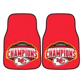 Fan Mats Kansas City Chiefs Carpet Car Mat Set - 2 Pieces