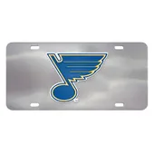 Fan Mats St. Louis Blues 3D Stainless Steel License Plate