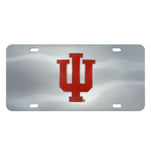 Fan Mats Indiana Hoosiers 3D Stainless Steel License Plate