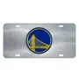 Fan Mats Golden State Warriors 3D Stainless Steel License Plate
