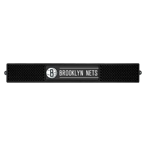 Fan Mats Brooklyn Nets Bar Drink Mat - 3.25In. X 24In.