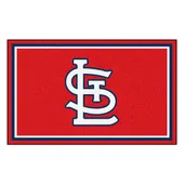 Fan Mats St. Louis Cardinals 4Ft. X 6Ft. Plush Area Rug