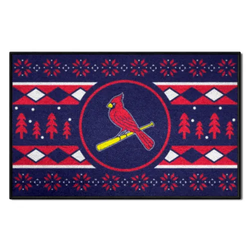 Fan Mats St. Louis Cardinals Holiday Sweater Starter Accent Rug - 19In. X 30In.