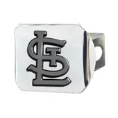 Fan Mats St. Louis Cardinals Chrome Metal Hitch Cover With Chrome Metal 3D Emblem