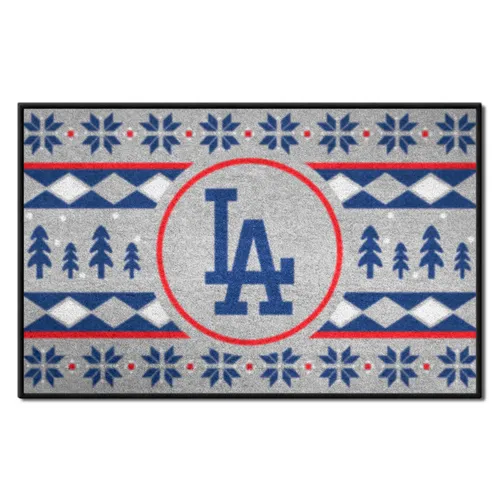 Fan Mats Los Angeles Dodgers Holiday Sweater Starter Accent Rug - 19In. X 30In.