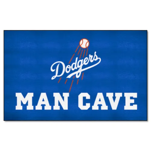 Fan Mats Los Angeles Dodgers Man Cave Ultimat Rug - 5Ft. X 8Ft.