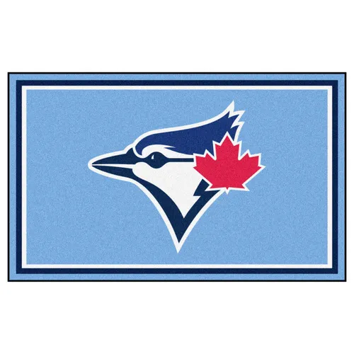 Fan Mats Toronto Blue Jays 4Ft. X 6Ft. Plush Area Rug