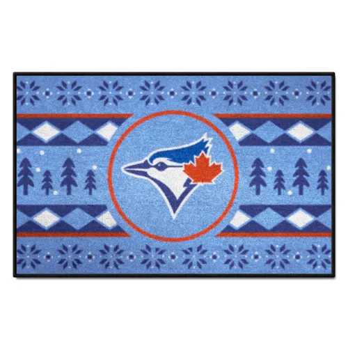 Fan Mats Toronto Blue Jays Holiday Sweater Starter Accent Rug - 19In. X 30In.