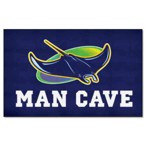 Fan Mats Tampa Bay Rays Man Cave Ultimat Rug - 5Ft. X 8Ft.
