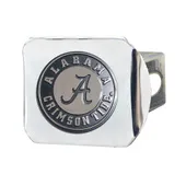 Fan Mats Alabama Crimson Tide Chrome Metal Hitch Cover With Chrome Metal 3D Emblem