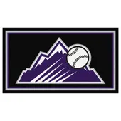 Fan Mats Colorado Rockies 3Ft. X 5Ft. Plush Area Rug