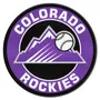 Fan Mats Colorado Rockies Roundel Rug - 27In. Diameter