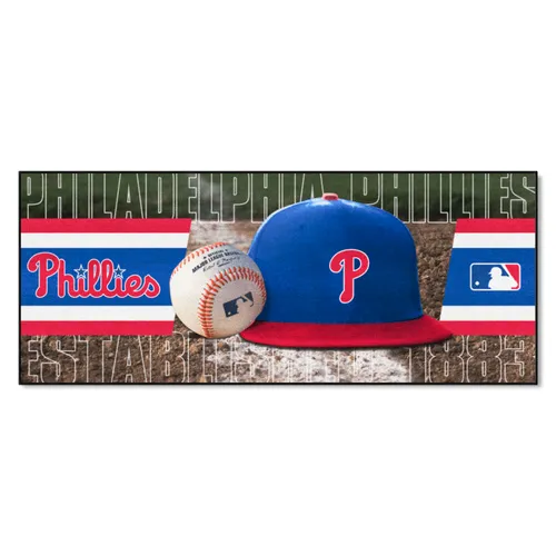 Fan Mats Philadelphia Phillies Baseball Runner Rug - 30In. X 72In.