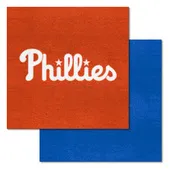 Fan Mats Philadelphia Phillies Team Carpet Tiles - 45 Sq Ft.