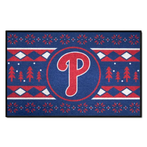 Fan Mats Philadelphia Phillies Holiday Sweater Starter Accent Rug - 19In. X 30In.