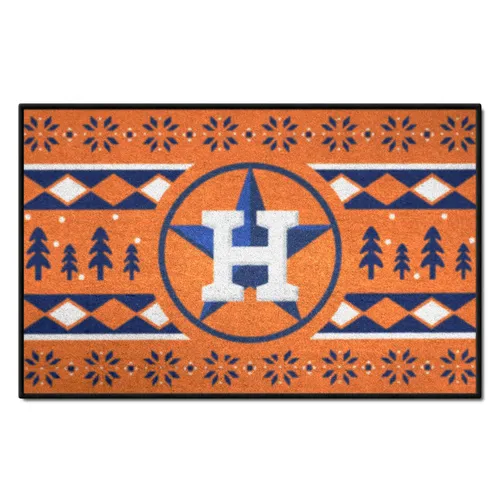 Fan Mats Houston Astros Holiday Sweater Starter Accent Rug - 19In. X 30In.
