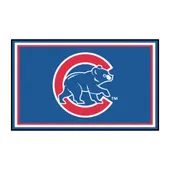 Fan Mats Chicago Cubs 4Ft. X 6Ft. Plush Area Rug