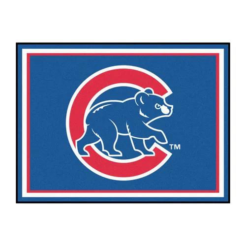 Fan Mats Chicago Cubs 8Ft. X 10 Ft. Plush Area Rug