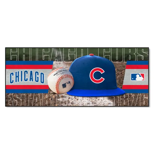Fan Mats Chicago Cubs Baseball Runner Rug - 30In. X 72In.
