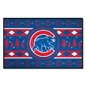 Fan Mats Chicago Cubs Holiday Sweater Starter Accent Rug - 19In. X 30In.