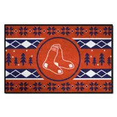 Fan Mats Boston Red Sox Holiday Sweater Starter Accent Rug - 19In. X 30In.