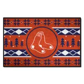 Fan Mats Boston Red Sox Holiday Sweater Starter Accent Rug - 19In. X 30In.