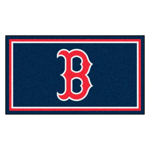 Fan Mats Boston Red Sox 3Ft. X 5Ft. Plush Area Rug