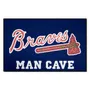 Fan Mats Atlanta Braves Man Cave Starter Accent Rug - 19In. X 30In.
