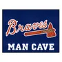 Fan Mats Atlanta Braves Man Cave All-Star Rug - 34 In. X 42.5 In.