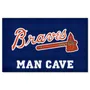 Fan Mats Atlanta Braves Man Cave Ultimat Rug - 5Ft. X 8Ft.