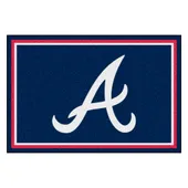 Fan Mats Atlanta Braves 5Ft. X 8 Ft. Plush Area Rug