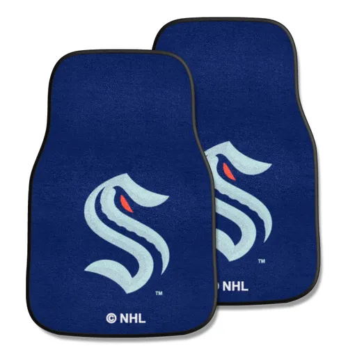 Fan Mats Seattle Kraken Carpet Car Mat Set - 2 Pieces