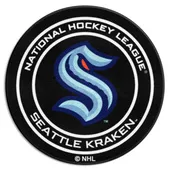 Fan Mats Seattle Kraken Hockey Puck Rug - 27In. Diameter