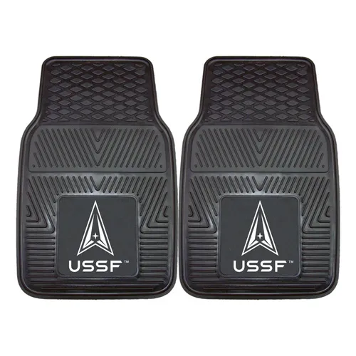 Fan Mats U.S. Space Force Heavy Duty Car Mat Set - 2 Pieces