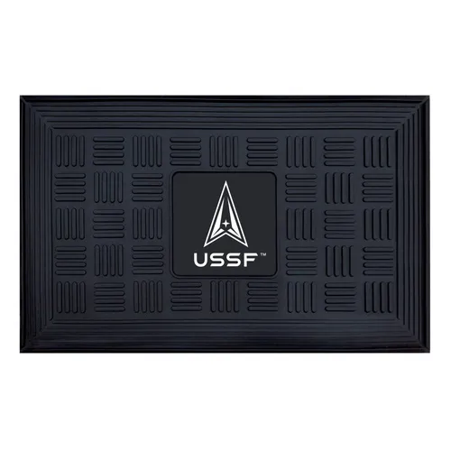 Fan Mats U.S. Space Force Heavy Duty Vinyl Medallion Door Mat - 19.5In. X 31In.